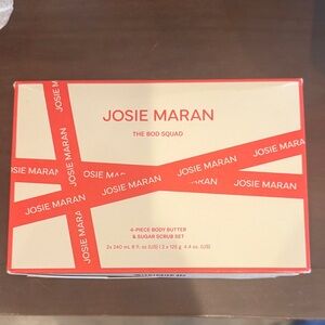 Josie Maran Bod Squad 4 piece body butter and sugar scrub set rare